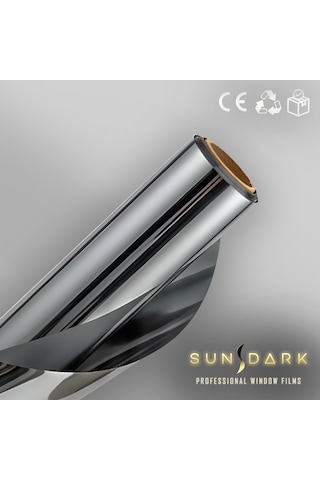 75 Cm X 2 Metre Silver Aynalı Cam Filmi %5