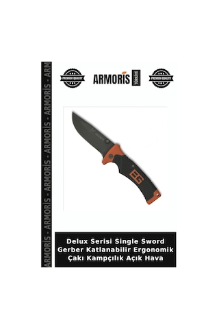 Delux Serisi Single Sword Gerber Katlanabilir Ergonomik Çakı Kampçılık Açık Hava