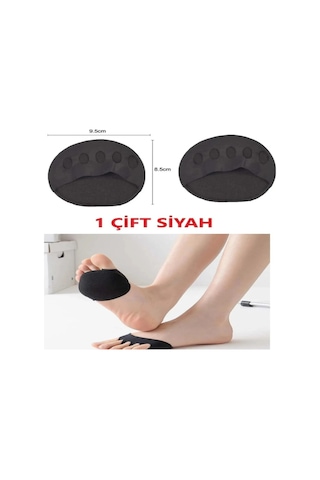 Benlife Kumaş Ayak Parmak Ucu Altı Taban Koruyucu Metatarsal Siyah
