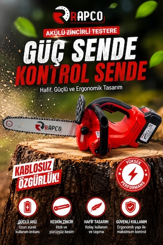 Rapco Bsdj-12 36v 4ah Akülü Budama Testeresi