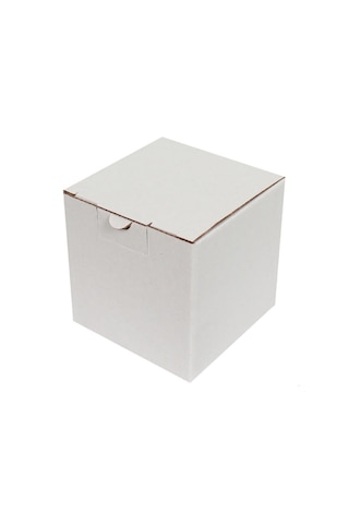 Beyaz Kilitli Kargo Kutusu / Ebat: 10,5x10,5x10,5 cm (100 adet)