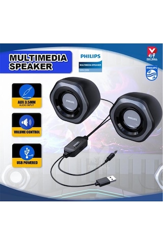 Philips Spa2209 2.0 Usb/ 3.5mm Jack Hoparlör Ses Kontrol Tuşu