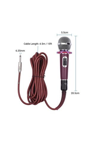 Didadodo Profesyonel El Tipi Dinamik Mikrofon - Geniş Ses Aralığı, 4.5m Kablo, Sahne Ve Kayıt İçin, Ses Kalitesiyle Fark Yaratın