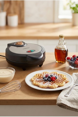 Premier PWM 215 1200 W Yapışmaz Plakalı Waffle Makinesi
