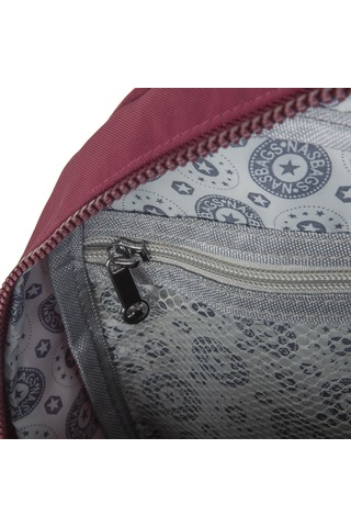 Nas Bag Unisex Zararlı Kimyasal İçermeyen Waterproof Sırt Çantası Bordo Bordo