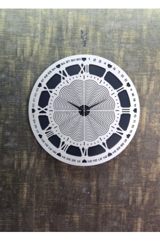 Bymelekoğlu Siyah & Silver Duvar Saati, Gümüş Saat, Duvar Saati - Gümüş