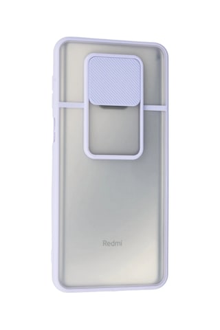 Newface - 623 - Xiaomi Redmi Note 9 Pro Kılıf Palm Buzlu Kamera Sürgülü Silikon - Csmo-tex - - Lila