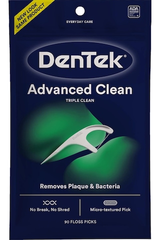 Dentek Advanced Clean Çatal Diş İpi Kürdanlı 90 Adet