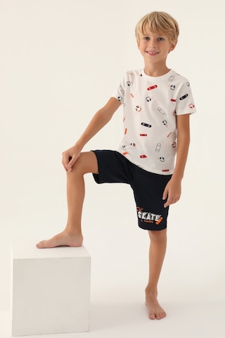 Arnetta Skateboard Krem Erkek Çocuk Bermuda Takım 5274-42714 Krem