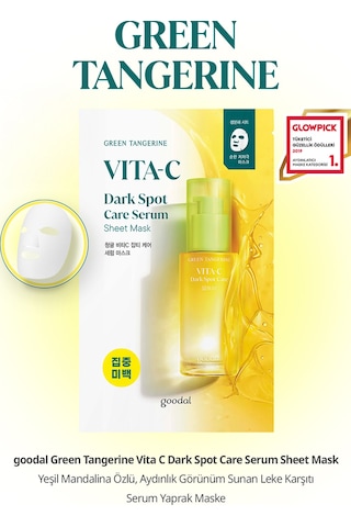 Leke Karşıtı Serum Yaprak Maske Goodal Green Tangerine Vita C Dark Spot Care Serum Sheet Mask