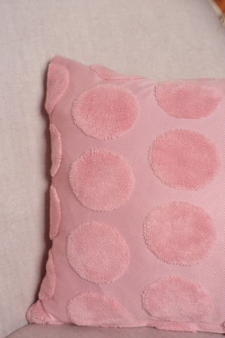 Luna Welsoft Jakarlı Dekoratif Kırlent Kılıfı 43x43 Cm - Ztluna0 Pembe