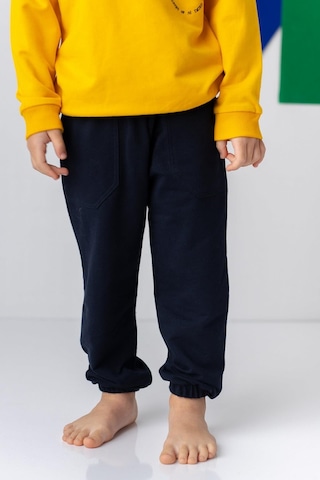 Zeyland Unisex Çocuk Lastikli Düz Jogger Eşofman Altı - Lacivert