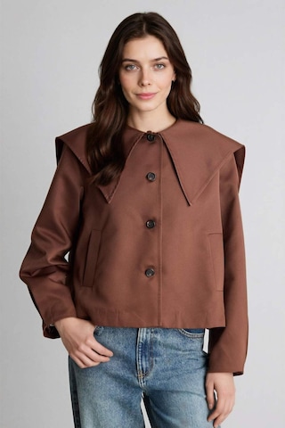 Defacto Relax Fıt Gabardin Trençkot H2393ax26spbn192 Kahve-bn192