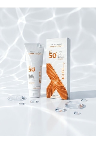 X-aura Beauty Secret Tone-up Güneş Kremi Spf 50+ Pa++++ 70 Ml - Aydınlatıcı & Leke Karşıtı