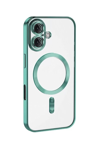 Newface Apple Uyumlu iPhone 16 Plus Kılıf Kross Magneticsafe Kapak - Turkuaz