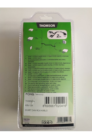 Thomson Kbv 124 Video Scart Audio Video Kablo