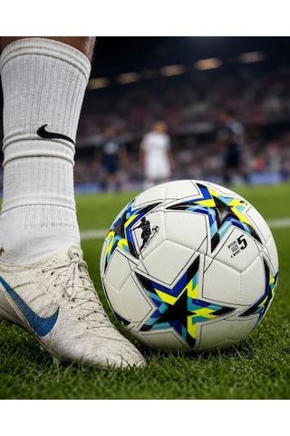 Profesyonel Dikişli Futbol Topu Dayanıklı Kaymaz Yüzeyli Antrenman Topu