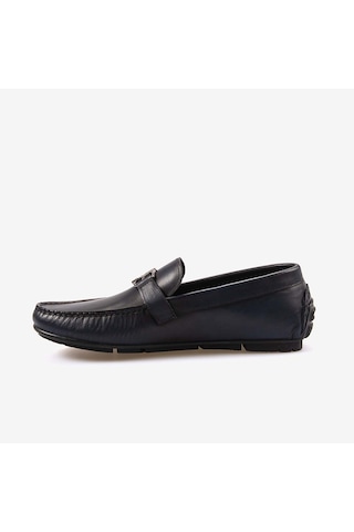 Mocassini Hakiki Deri Tokalı Erkek Loafer M584 Lacivert