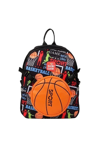 Supercute Two İn One Sırt Çantası - Basketball Siyah