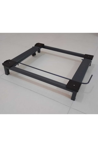 Gri Beyaz Eşya Altlığı Tekerlekli Çamaşır Bulaşık Buzdolabı V.s Makinesi Altlığı