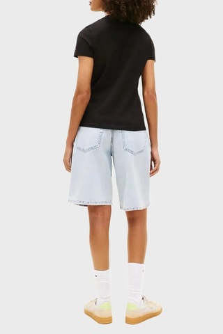 Tommy Jeans Logolu % 100 Pamuk Regular Fit Bisiklet Yaka T Shirt Bayan T Shirt Dw0dw22310 Bds Siyah