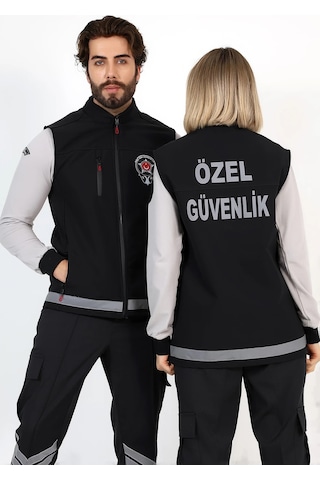 Güvenlik Soft Shell Yelek Siyah