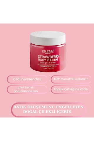 Dr.rain Çilek Aromalı Vucut Peeling & Arındırıcı Nemlendirici