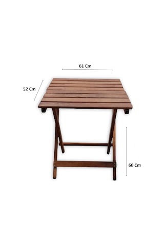 Ahşap Katlanır Masa Piknik Masası Balkon Masası Meşe