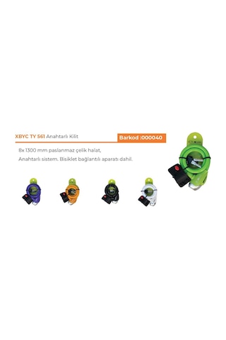 Forte Gt Xbyc Ty 561 Anahtarlı Kilit 100 CM (12x1000mm) 5 Renkli Kilit