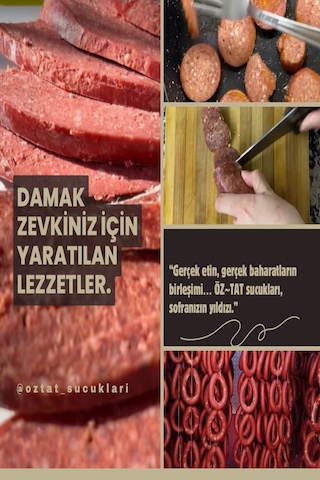Öztat Afyonkarahisar Doğal Kasap Sucuğu 500 Gr