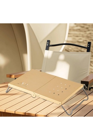 Dolıty Mini Kamp Masası Çok Amaçlı Yan Masa Açık Hava Haki Haki Çok Renkli