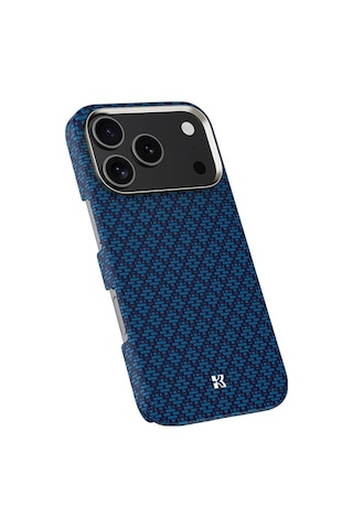 İphone 17 Pro Uyumlu Kılıfm-safe Şarj Özellikli Benks Armorair Armorgrid Serisi Kevlar Kapak Mavi Mavi