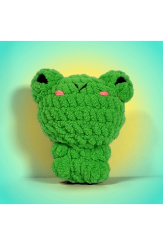 Bakgelal Amigurumi Kurbağa Yapım Kiti Başlangıç Seviyesi Tığ Örgü Çocuk Ve Yetişkin Hobi Seti