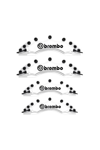 Lada Priora Uyumlu Brembo Beyaz Kaliper Kapağı 4 Parça Ön Arka Set