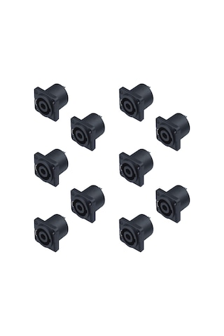 Losen Ld4015-1 Speakon Soket Konnektör Kare 10 Lu Paket