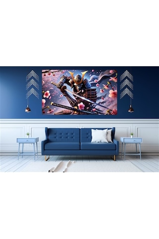 Ti-play Ölüme Hazır 60x90cm Modern Samuray Pvc Çerçevesiz Tablo