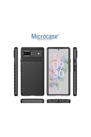 Google Pixel 7 Thunder Serisi Silikon Kılıf - Siyah Al3421