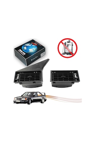 Mercedes 190 W201 1982-1993 İçin Sol & Sağ Havalandırma Klima Izgarası 3d Baskı Değildir