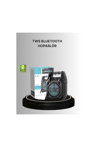 15w Güçlü Ses Çıkışlı Bluetooth Hoparlör Fm Radyo Ve Mikrofon Des