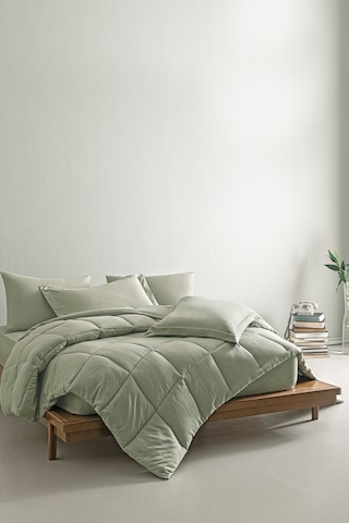 Puffy Mabel Çift Kişilik Comfort Uyku Seti - Defne Yeşil