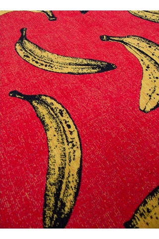 Pop Banana Halı Kaymaz Taban Pet Malzeme Pop Art Tasarım Zemin Uyumlu 240x340