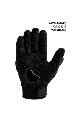 Xmlbayiciniz Tr M Beden Korumalı Motosiklet Eldiveni Unisex Bisiklet Motorcu Eldiveni Siyah 113 Genel
