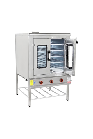 Himaksan Endüstriyel Çift Kapılı 100x100 Lpg Tüplü Pasta Börek Fırını