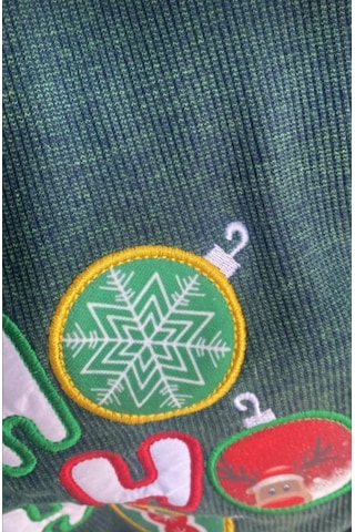 Gedyco Hohoho Yeşil Küçük Irk Köpek Likralı Sweatshirt