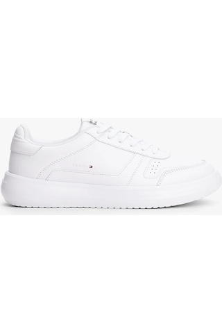 Tommy Hilfiger Modern Hafif Tabanlı Deri Erkek Sneaker Fm0fm05529ybs Beyaz