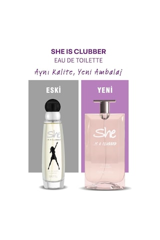 She Clubber Kadın Parfümü Edt 50 Ml Bergamot