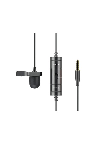 Boya By-m1s Yükseltilmiş Yaka Mikrofonu Çok Yönlü Kondenser,siyah