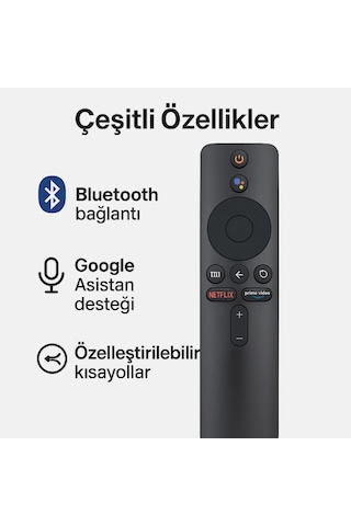 Polham Xiaomi Mi Tv Stick İle Uyumlu Uzaktan Kumanda, Android Tv Box İçin Uzaktan Bluetooth Kumanda