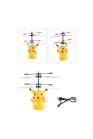 Ars Shopping Pokemon Pikachu Drone Oyuncak Uçan Pikaçu Hareket Sensörlü Işıklı Oyuncak