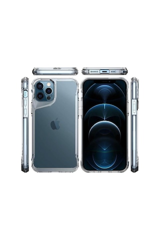 Apple Uyumlu iPhone 14 Pro Max T-max Şeffaf Silikon Telefon Kılıfı